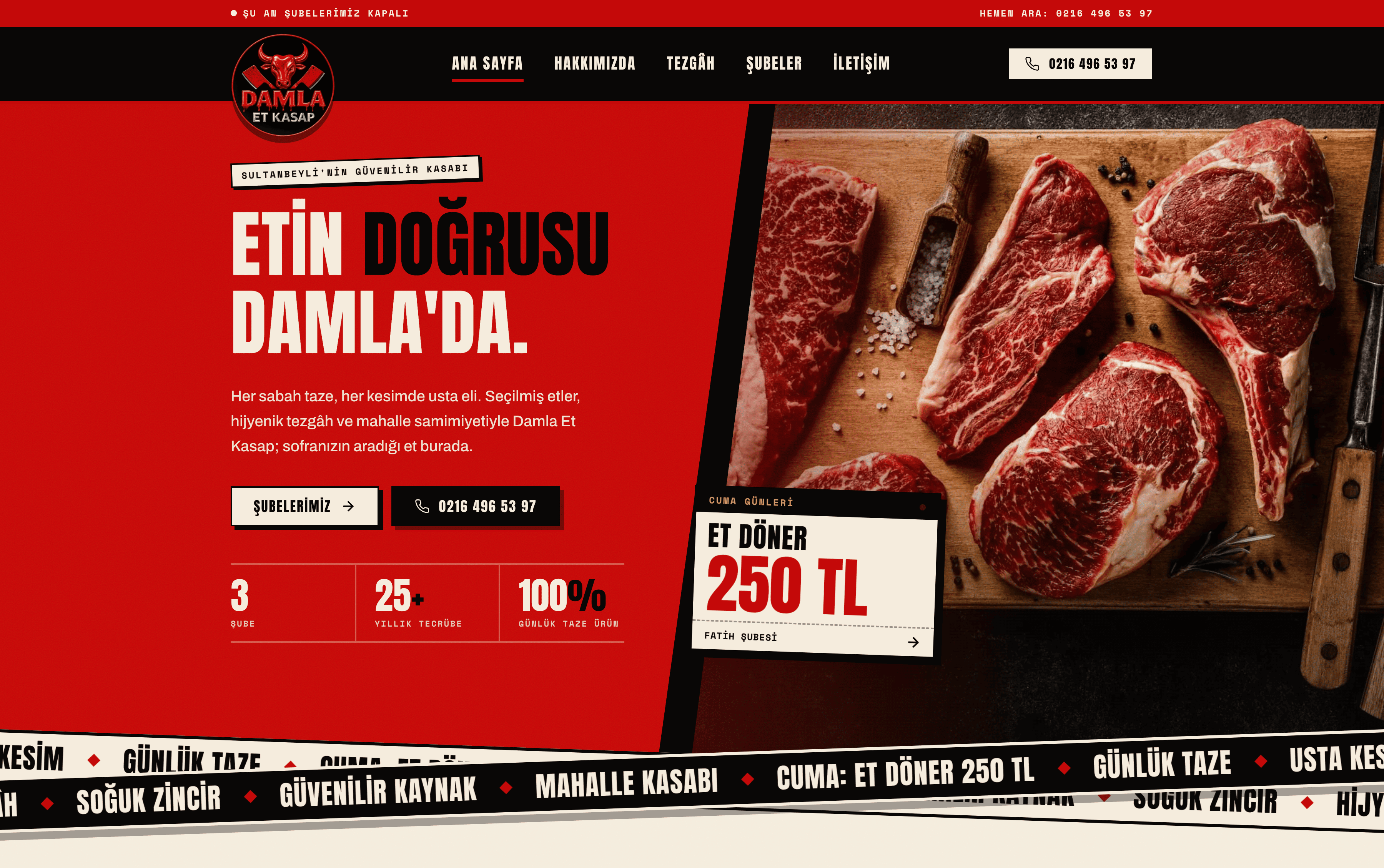 Damla Et Kasap projesi